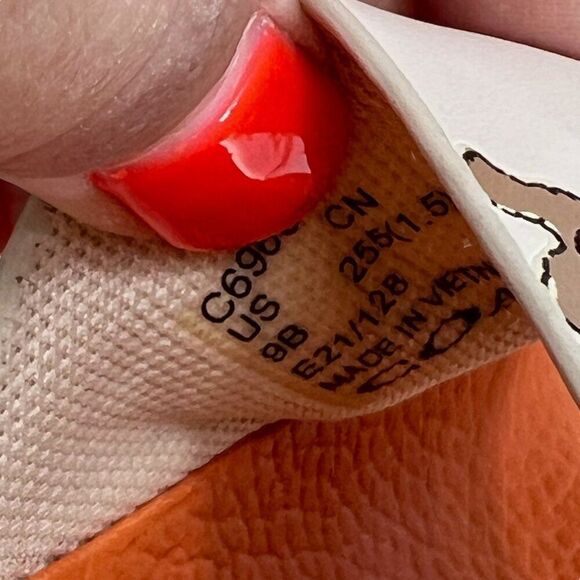 Coach Teddy Bear Udele Pool Slide Sandals Orange/Beige Size 9B - Picture 4 of 8